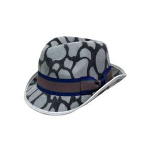 Animal Print Wool Fedora Hat
